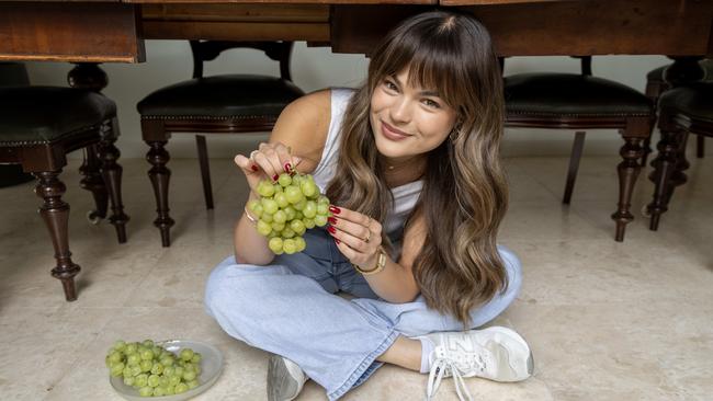 The new trend is based on a Hispanic tradition that involves eating 12 grapes at midnight, in sync with clock chimes to bring about good luck. Picture: Kelly Barnes