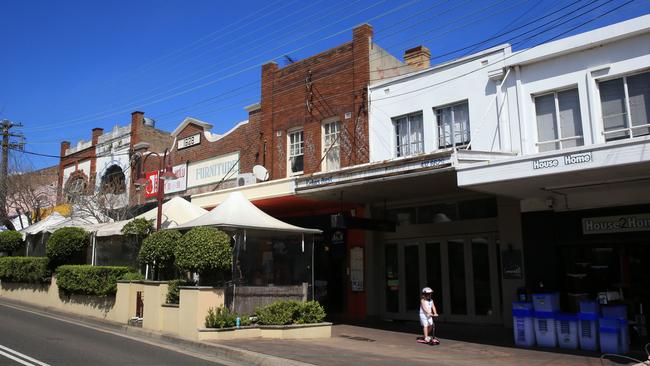 There is concern the towers proposed for Crows Nest station will overshadow the Willoughby Rd shopping strip. Picture: Damian Shaw