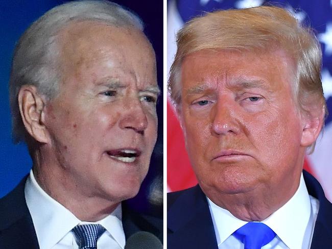 Joe Biden and Donald Trump. Picture: Angela Weiss/AFP