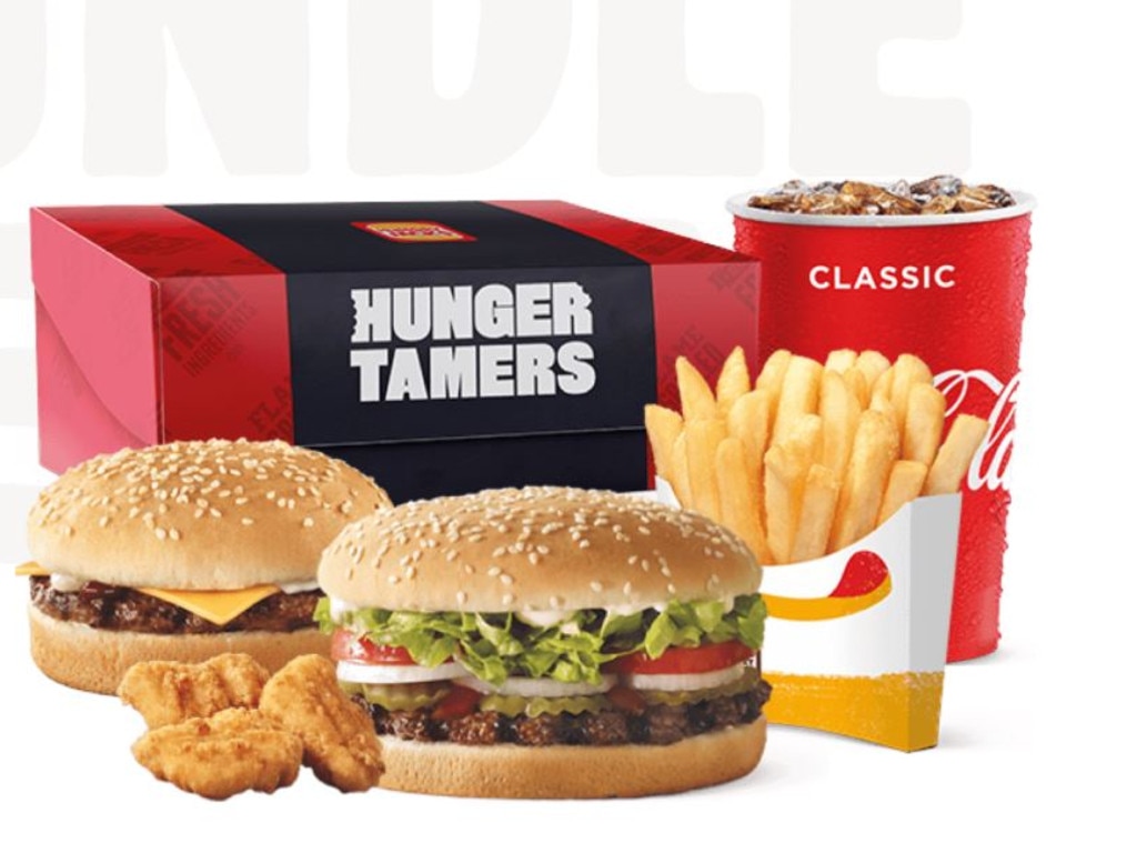 Hungry Jacks Hunger Tamer meal was the second worst fast food meal.