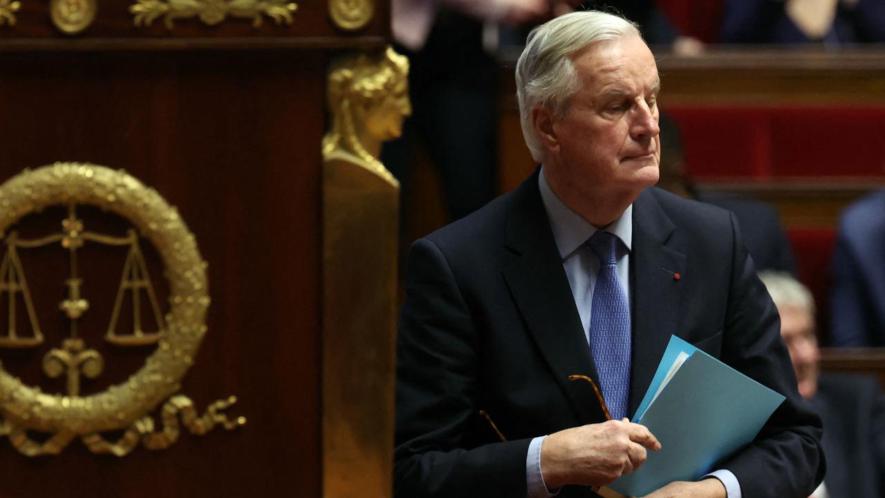 French Prime Minister Michel Barnier was ousted following a no-confidence vote. Picture: Alain Jocard/AFP