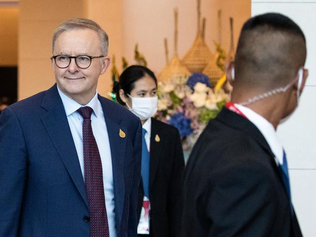 Australian Prime Minister Anthony Albanese at the APEC in Bangkok this week. Picture: Getty Images