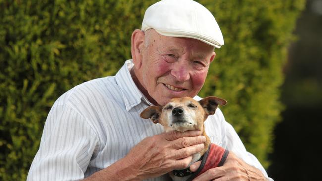 John and Jack. The pair were reunited on Father’s Day after three weeks. Picture: Robert Pozo