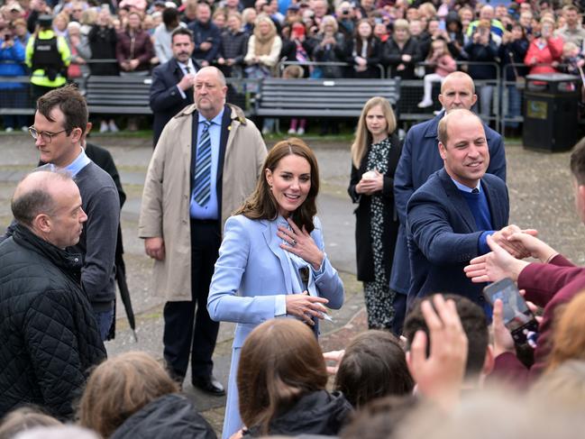 Catherine, Princess of Wales and Prince William meet with people during a visit of Belfast, Picture: Getty Images