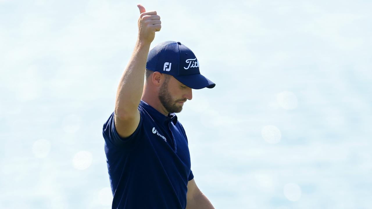 Wyndham Clark holds a sizeable lead in the Players Championship. (Photo by Sam Greenwood/Getty Images)