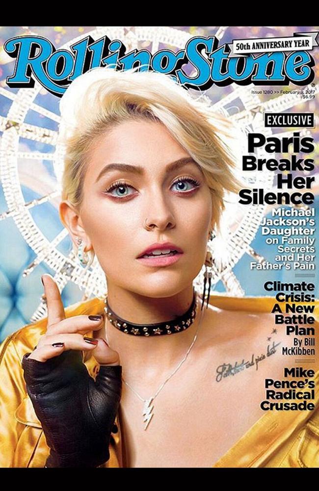 Paris Jackson has opened up about her troubled life. Picture: Rolling Stone