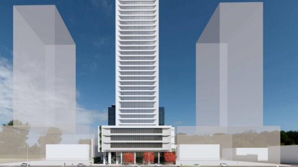 An artist impression of the original proposal for 22-26 Elizabeth St. Picture: Planning documents