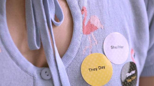 Stickers from the They Day campaign video.