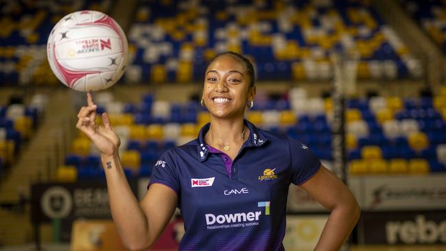 Sunshine Coast Lightning netballer Binnian Hunt. Picture: Glenn Hunt