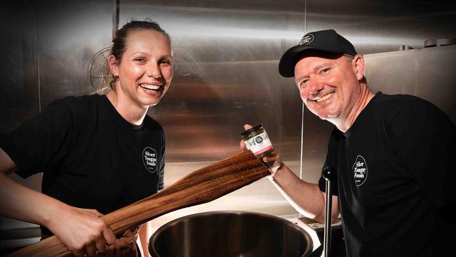 Silver Tongue Foods co-founders Kristina Kucan and Andrew Tolson. Picture: Patrick Woods