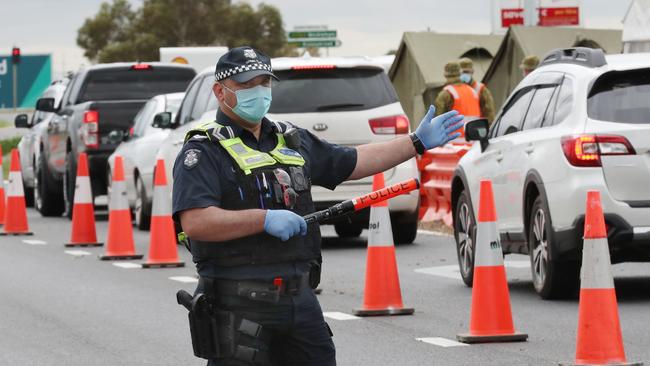 Police will be out in force monitoring the metropolitan-regional border. Picture: David Crosling