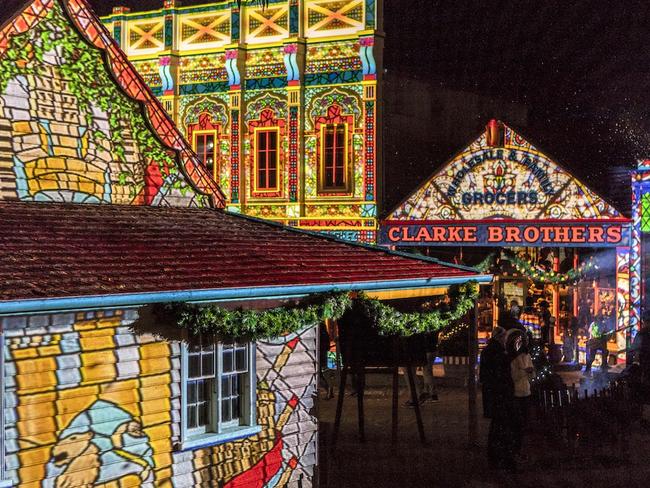 Wander through fairy-lit laneways at Sovereign Hill's Winter Wonderlights.