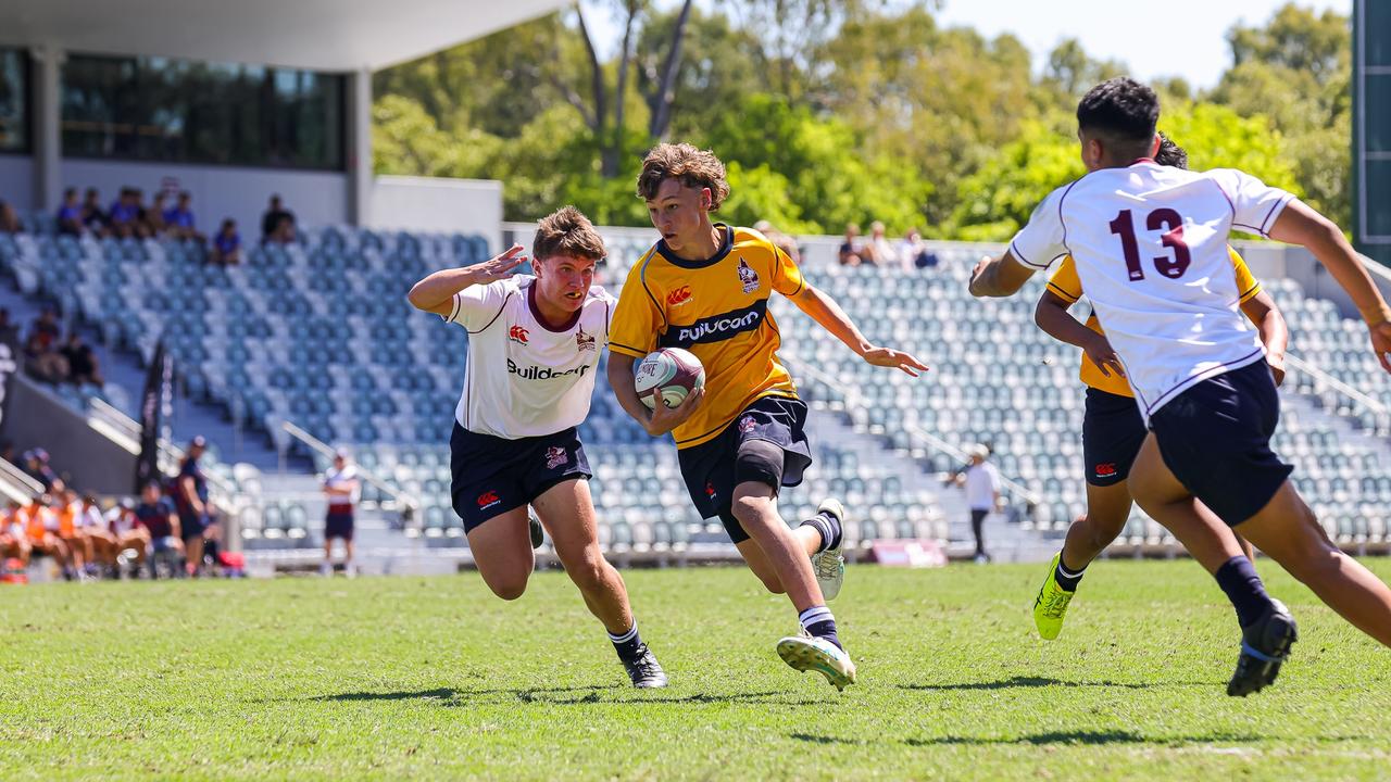 Buildcorp Emerging Reds Cup day one action between South East Queensland's Under-15s and Brisbane White Under-15s. Picture credit: QRU Media/ Erick Lucero.