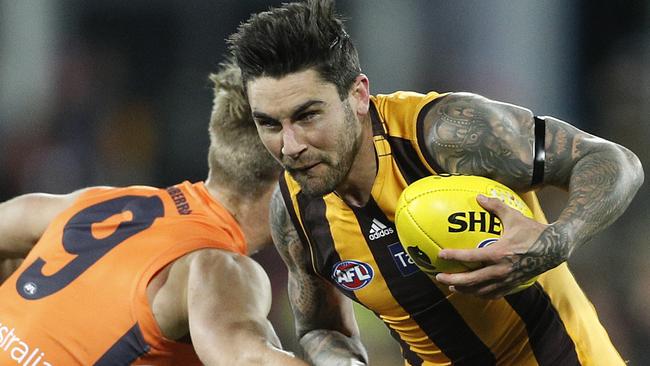 Chad Wingard played perhaps his best game for the Hawks. Picture: AFL Photos/Getty Images