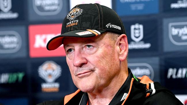 Tigers coach Tim Sheens. Photo by Bradley Kanaris/Getty Images