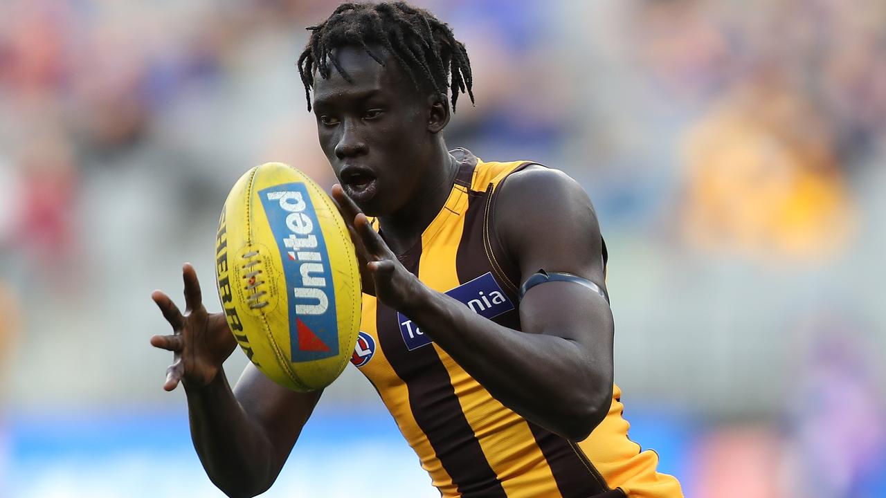 The Hawks have elevated Changkuoth Jiath off the rookie list. Picture: Getty Images