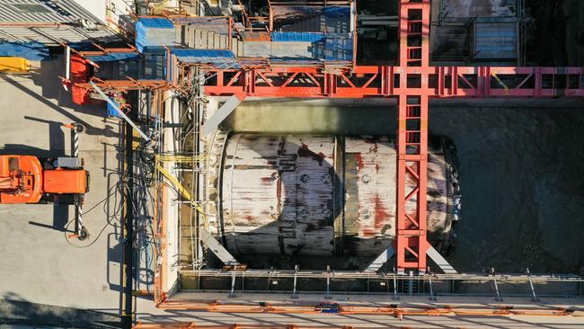 The boring machines will now be taken out of the ground, taken back to North Melbourne and begin digging towards Parkvlle.