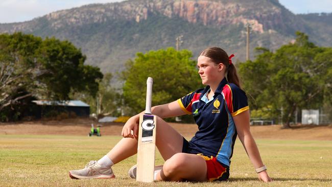 Townsville cricketer Brooke Morrish did well for Queensland on the third day. Picture: Antony Stewart / QLD Cricket