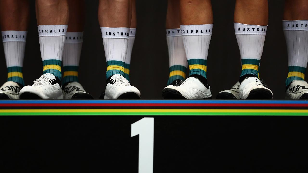A team staffer from the Cycling Australia track team has tested positive to the coronavirus after returning from the UCI track world championships in Berlin. Picture: Dean Mouhtaropoulos (Getty).