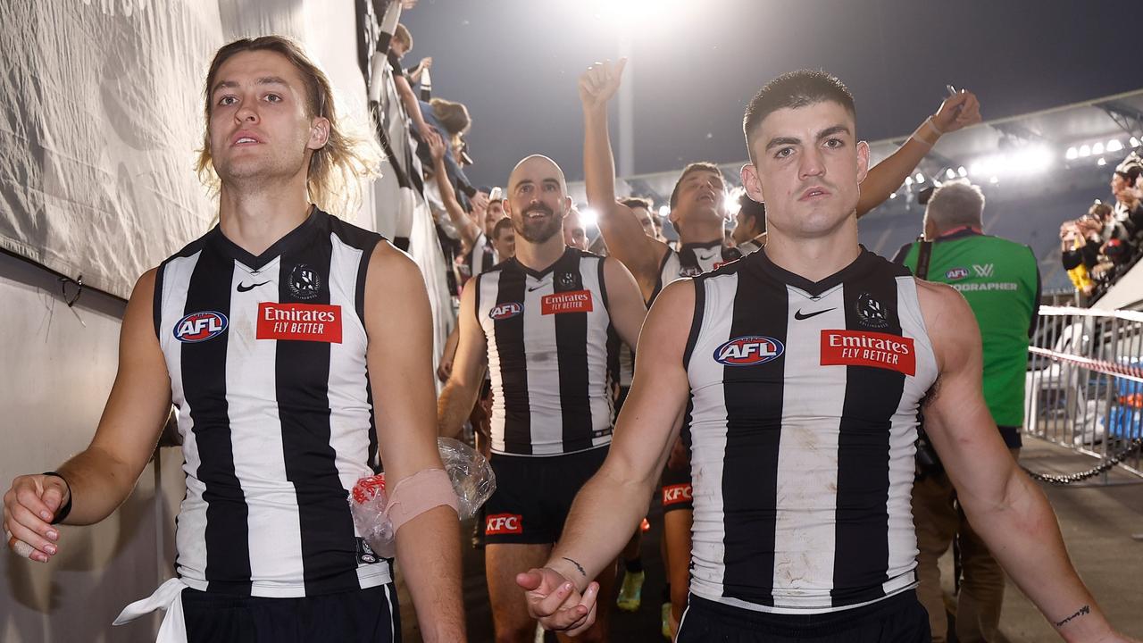 The high-flying Pies will feature heavily in prime time to finish the 2023 season. (Photo by Michael Willson/AFL Photos via Getty Images)