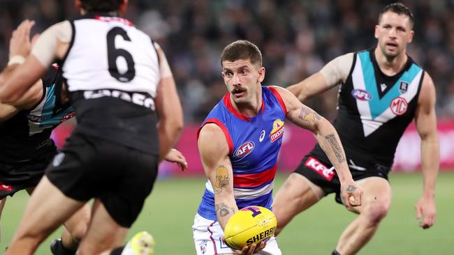 Tom Liberatore was a prime mover early for the Bulldogs.