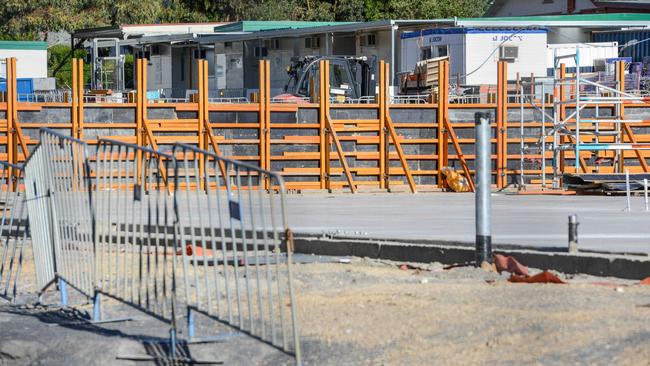 SA Structural, who have gone into receivership, has been building the new science and Technology building at Glenunga International High school. Picture: Brenton Edwards