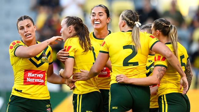 The Jillaroos have claimed their 15th straight win, surviving a late scare from the Kiwis. Picture: Getty Images