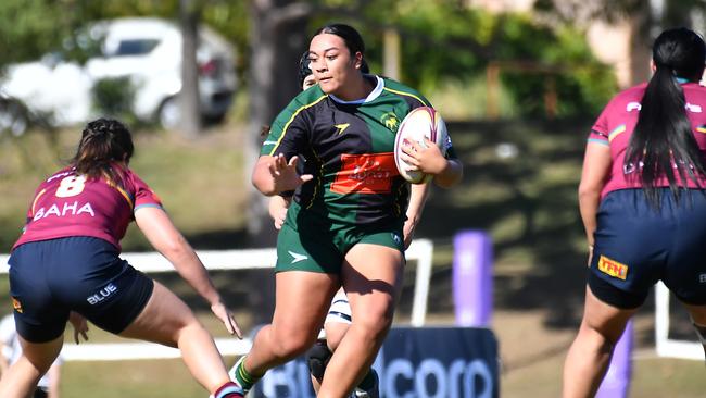 Queensland Premier Women's rugby action between UQ and Wests Saturday June 17, 2023. Picture, John Gass