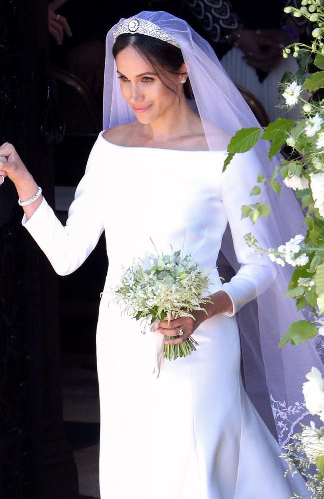 Meghan Markle looked stunning. Picture: AFP PHOTO / Andrew Matthews