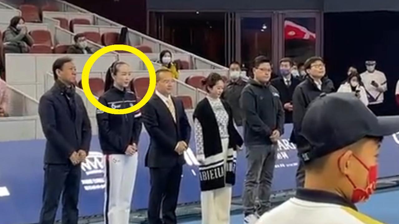 Peng Shuai supposedly appeared at this public event, in footage released by Chinese state media.