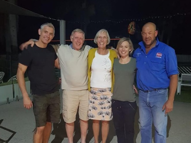 The Symonds family. (From left) Nick, Ken, Barbara, Louise and Andrew. Picture: Supplied