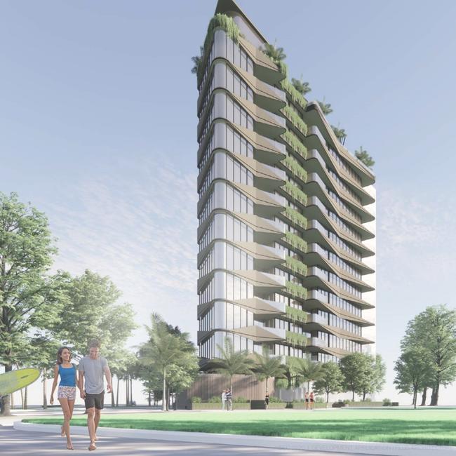 An artist’s impression of the Kailua tower.