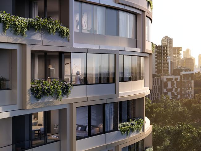 An artists impression of the build-to-rent project by Mirvac and PDG in Melbourne