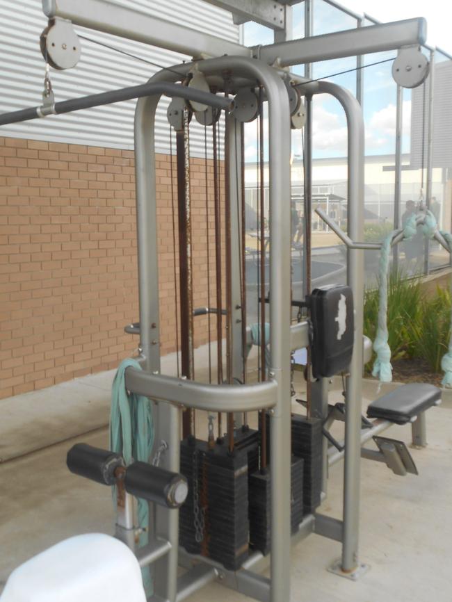 One inmate at south coast jail required treatment after hurting himself on exercise equipment. Picture: Corrective Services NSW