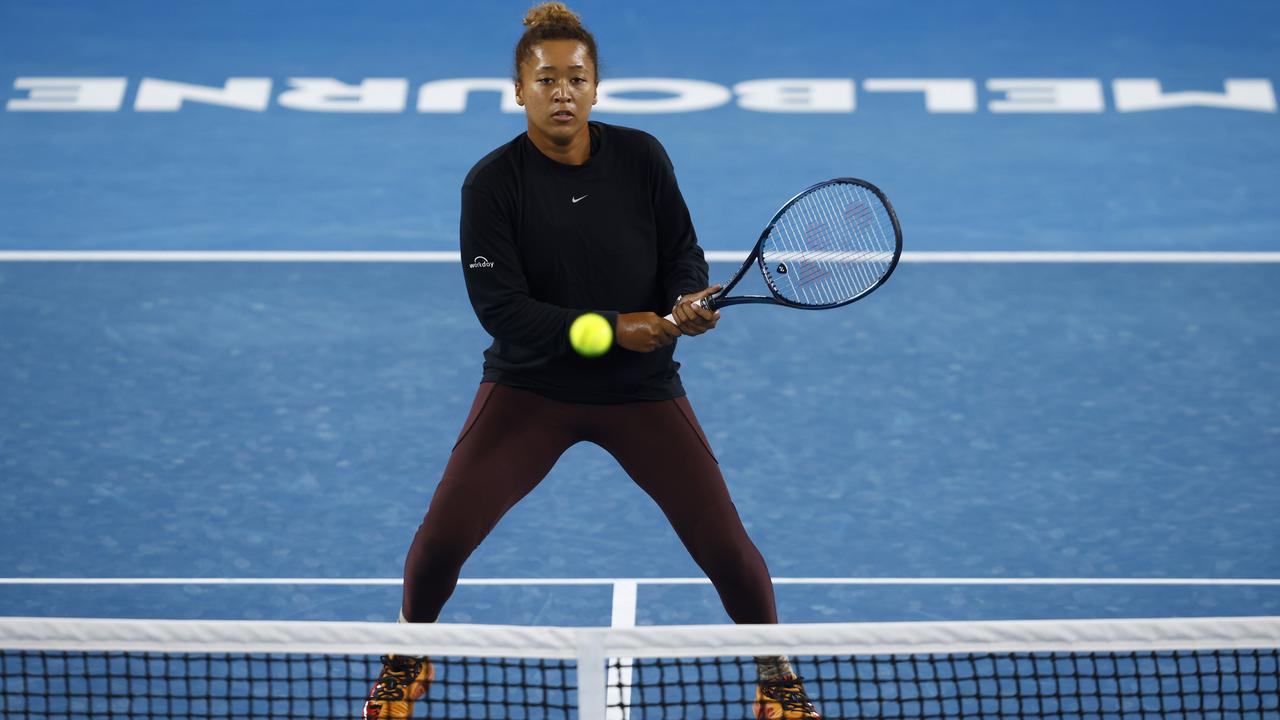Naomi Osaka has shaken the abdominal injury that caused her to withdraw from last week’s Melbourne Summer Set event. Picture: Getty Images