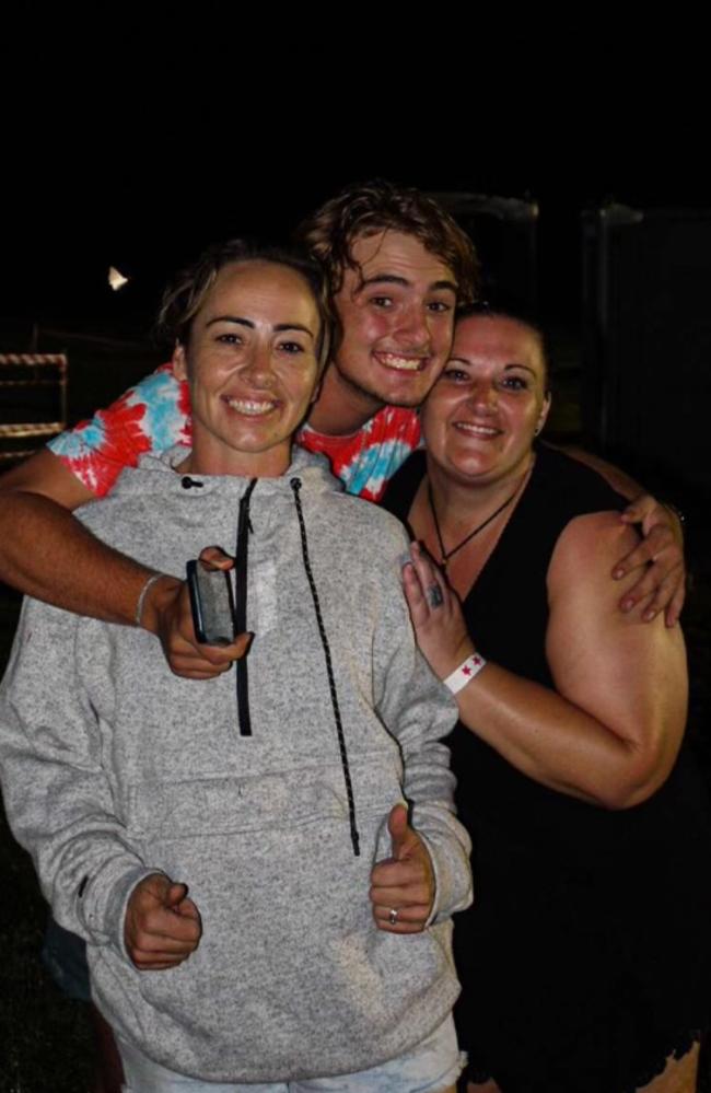 Deekan Durbridge (centre) with mum Kiya (left) and Maree Durbridge. Picture: Happenings Co