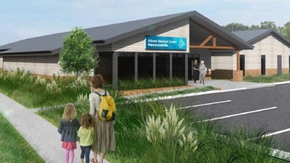 An artist’s impression of the proposed health facility to replace the existing Allcare Medical Centre in Hammondville. Picture: Sourced from a Statement of Environmental Effects prepared by Urbis