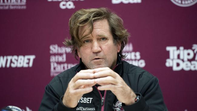 Manly coach Des Hasler. Picture: Daily Telegraph / Monique Harmer