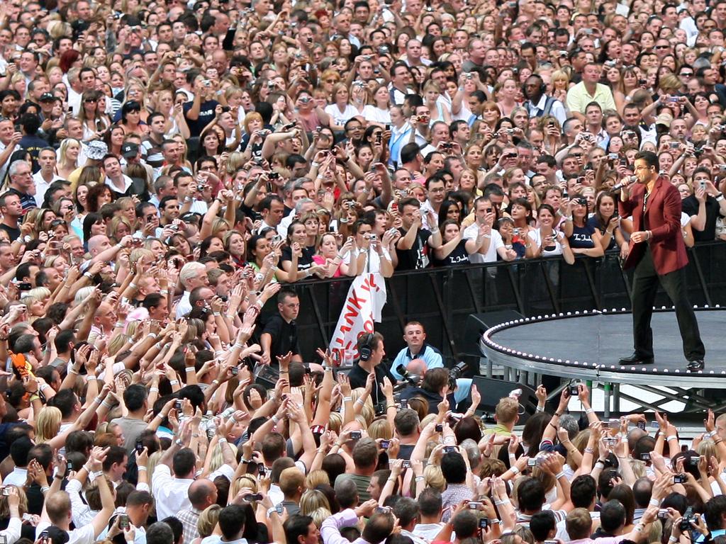 June 09, 2007. British pop singer George Michael performing during his 25 Live concert at the Wembley Stadium in London.2016. Picture: AFP Photo