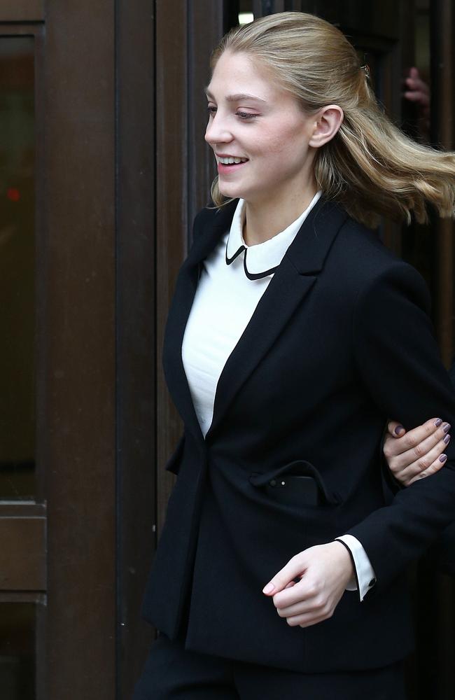 Lavinia Woodward leaving Oxford Crown Court. Picture: SWNS/Mega