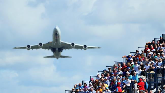 Is a seat in the grandstands at a golf tournament similar to a seat on an airplane? Airlines want consumers to think so, but they add many restrictions to their tickets. Picture: Getty