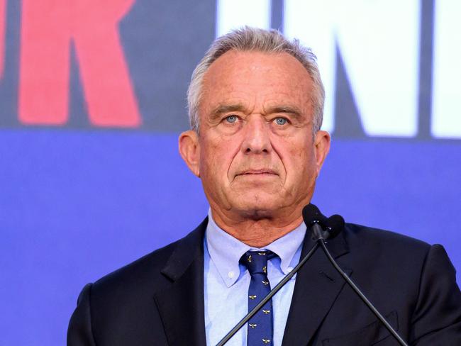 (FILES) Independent presidential candidate Robert F. Kennedy Jr. speaks during a campaign event to announce his pick for a running mate at the Henry J. Kaiser Event Center in Oakland, California, on March 26, 2024. Robert F. Kennedy Jr. has complained to the US election campaigns watchdog that cable news network CNN colluded with President Joe Biden and Donald Trump to exclude him from the first televised presidential debate, his campaign said on My 29, 2024. The independent candidate accuses CNN of demanding that he meet different qualification standards for the June 27 showdown than the Democratic leader and his Republican rival, making the debate an illegal campaign contribution to both. (Photo by JOSH EDELSON / AFP)