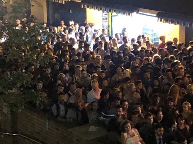 Twitter user Michael Brodie snapped this image of choking train platforms after the rail network crashed on New Year's Eve.