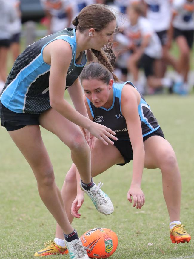 Playing the ball.Picture: Mark Wilson