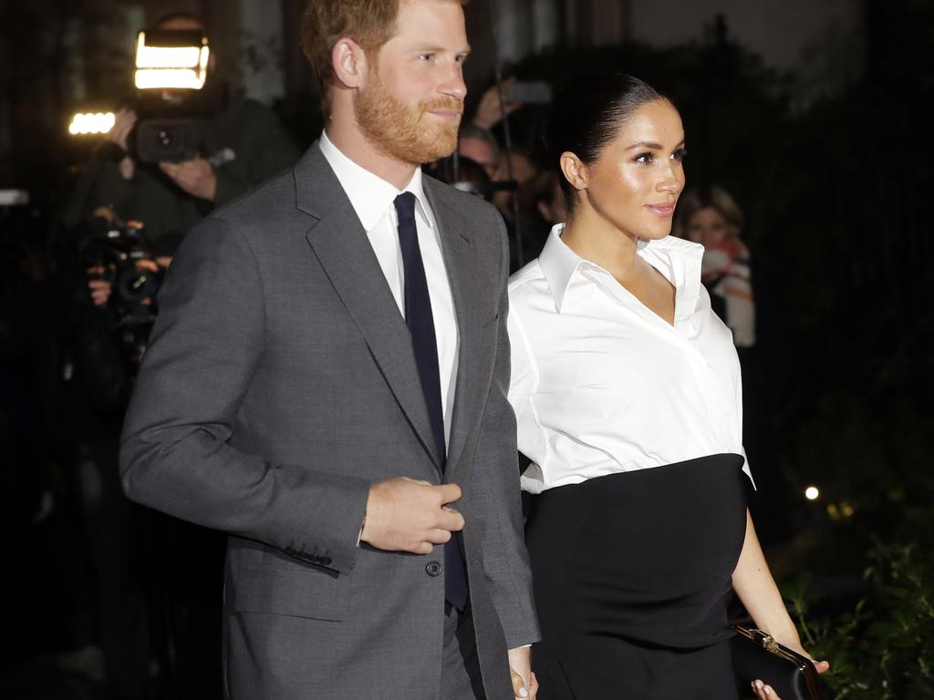 The couple are expecting Baby Sussex, who will be seventh in line to the throne, any day now. Picture: AP Photo/Kirsty Wigglesworth, File 