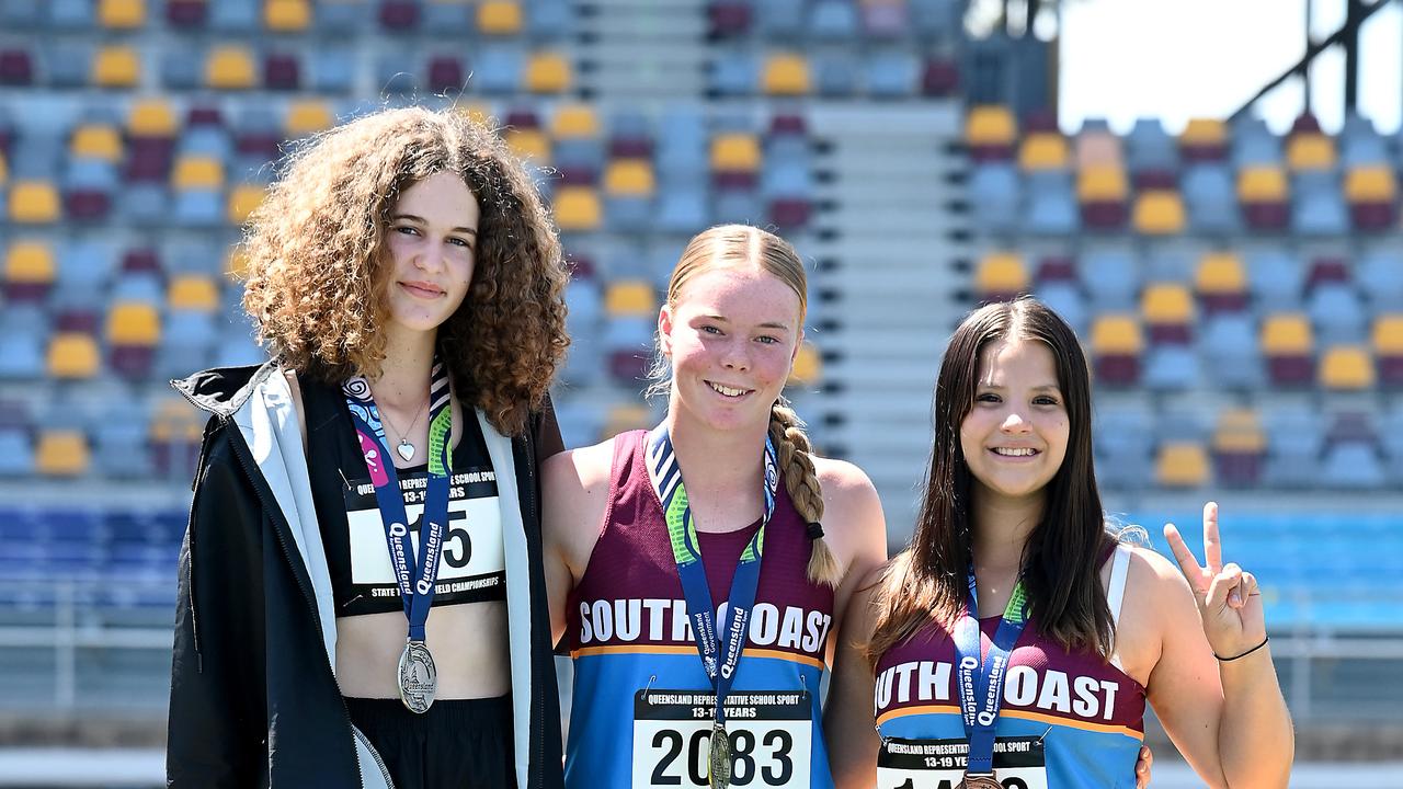 Queensland Representative School Sport track and field championships in Brisbane. Saturday October 12, 2024. Picture, John Gass