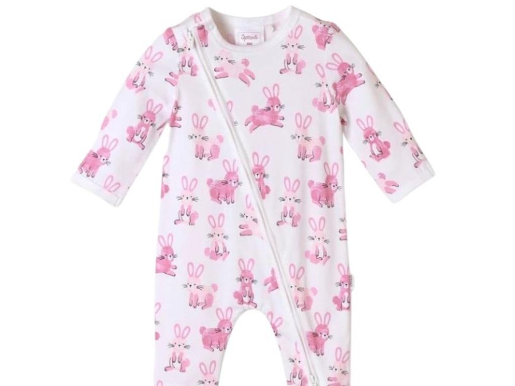 Your little one will be Easter-ready with this cute bunny onesie by Sprout. Picture: Myer