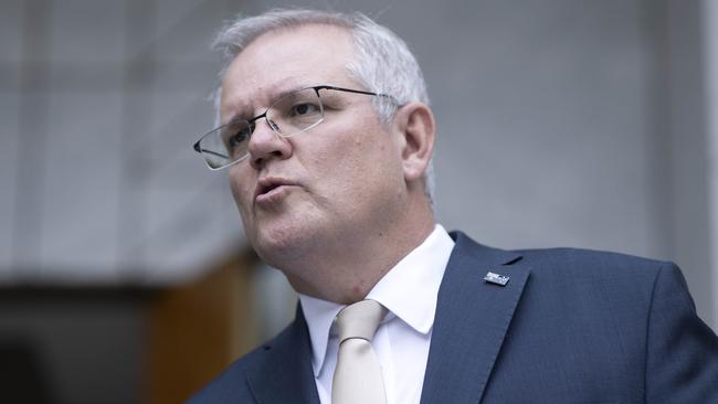 Scott Morrison described the mob violence as ‘distressing’. Picture: Gary Ramage