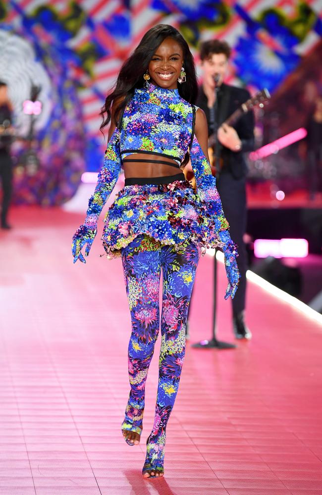 Leomie Anderson walks the runway during the 2018 Victoria’s Secret Fashion Show at Pier 94 on November 8, 2018 in New York City. (Photo by Dimitrios Kambouris/Getty Images for Victoria’s Secret)