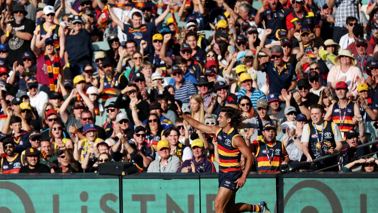 Josh Rachele provided a spark again for the Crows.